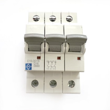 Lewden Control Gear CGD E10-3D16 D16 16A 16 Amp 3 Pole Phase MCB Circuit Breaker Type D